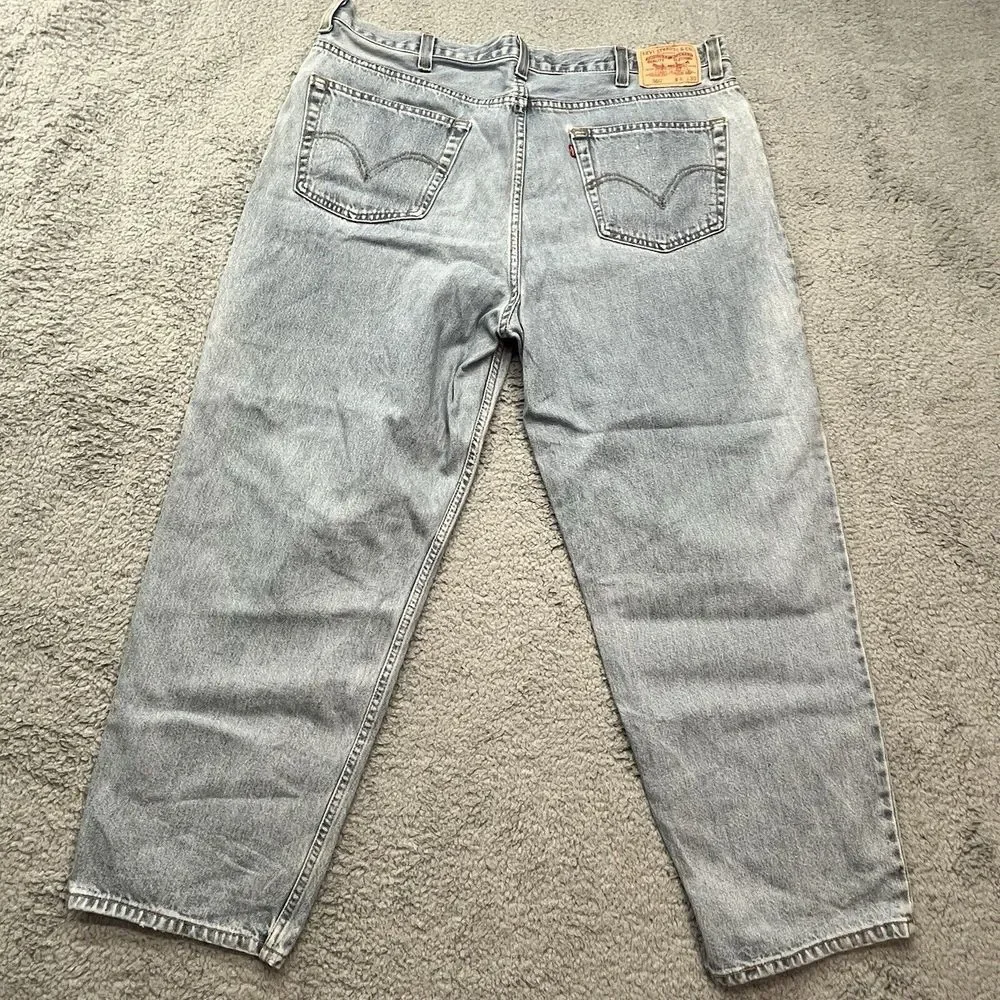Levi's 560 Blue‎ Jeans Mens 42x29 Comfort Fit Loose Baggy Tapered Leg Distressed
